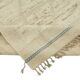 Handmade Turkish One of a Kind 201 cm x 295 cm Beige Wool Carpet