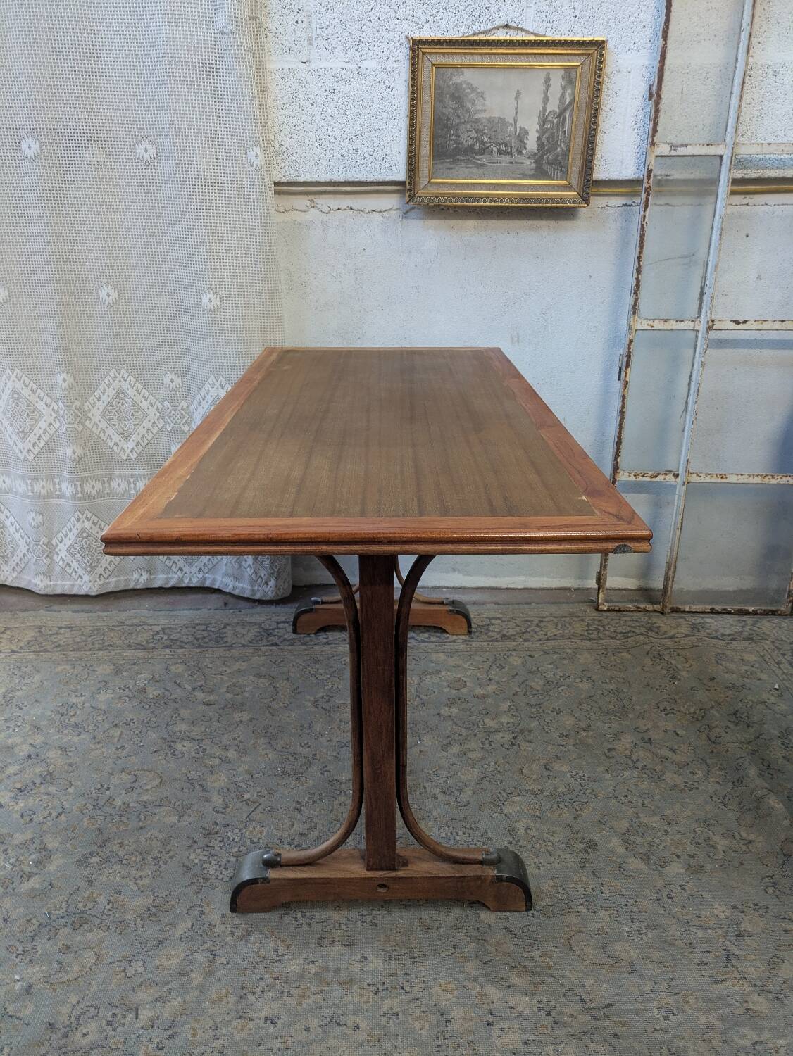 Wooden bistro table