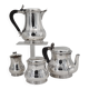 Puiforcat, tea and coffee service, 4 pieces, solid silver Minerva, excellent condition.