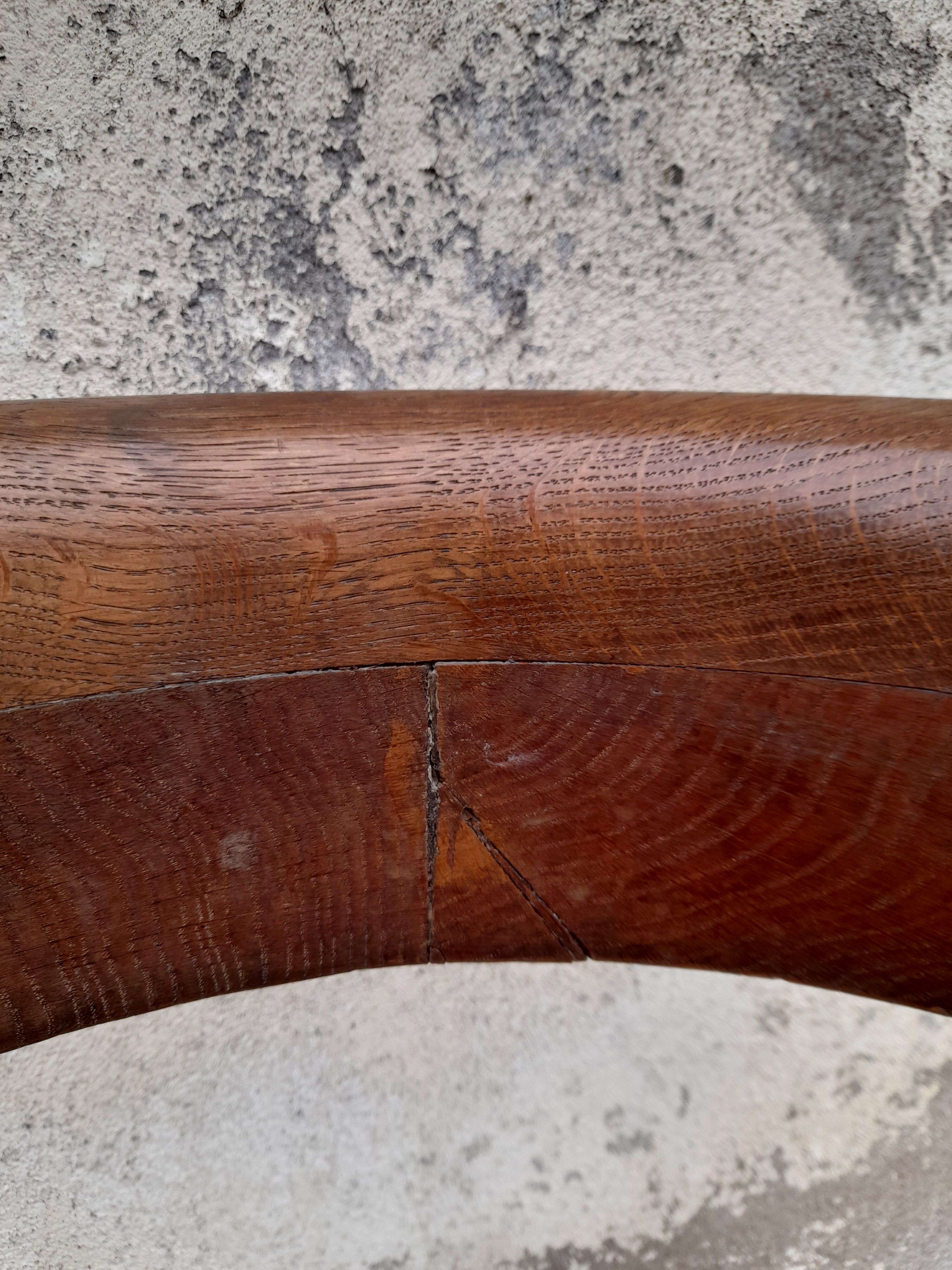 Louis Philippe oak desk chair 1900