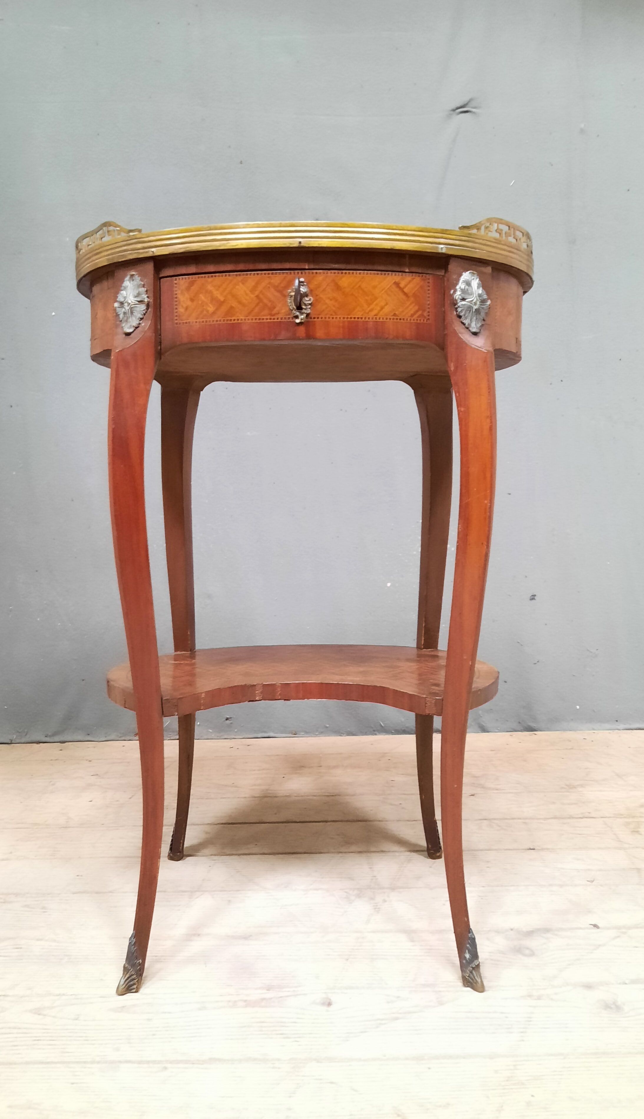 Marquetry living room table