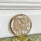 Small brass trivet with parrots or inseparable birds