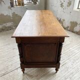 Drapery oak counter 1900