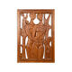 Roger Kressmann. Carved walnut panel with a gouge. 1980s.