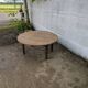 Round low folding table