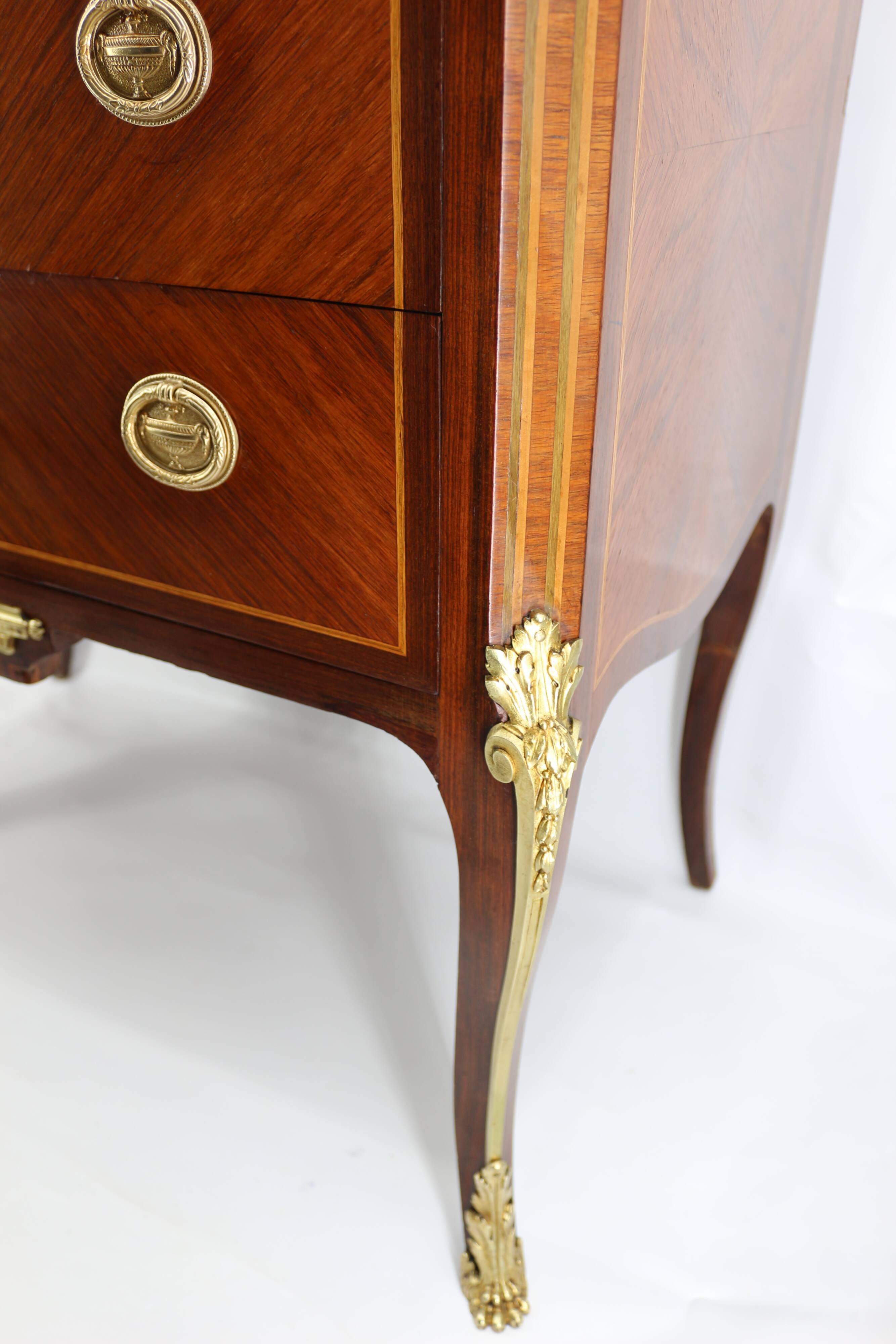 Commode style Louis XVI marbre brèche d'Alep