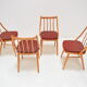 Lot de 4 chaises par Antonín Šuman, années 1980.