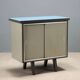Vintage lacquered metal storage furniture, design, Italy, 1960s