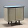 Vintage lacquered metal storage furniture, design, Italy, 1960s