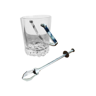 Ice bucket and tongs