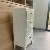 High chest of drawers with 4 original vintage drawers from the 1950s