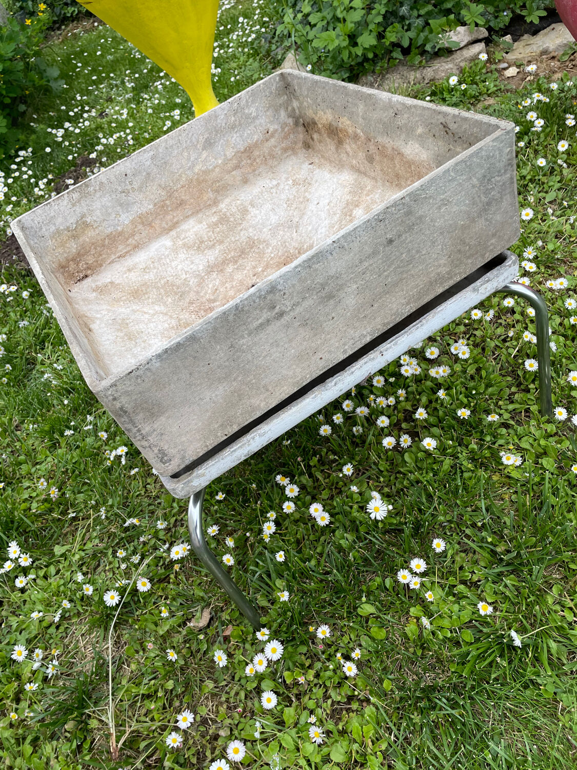 Set of 3 planters in fiber cement Willy Guhl