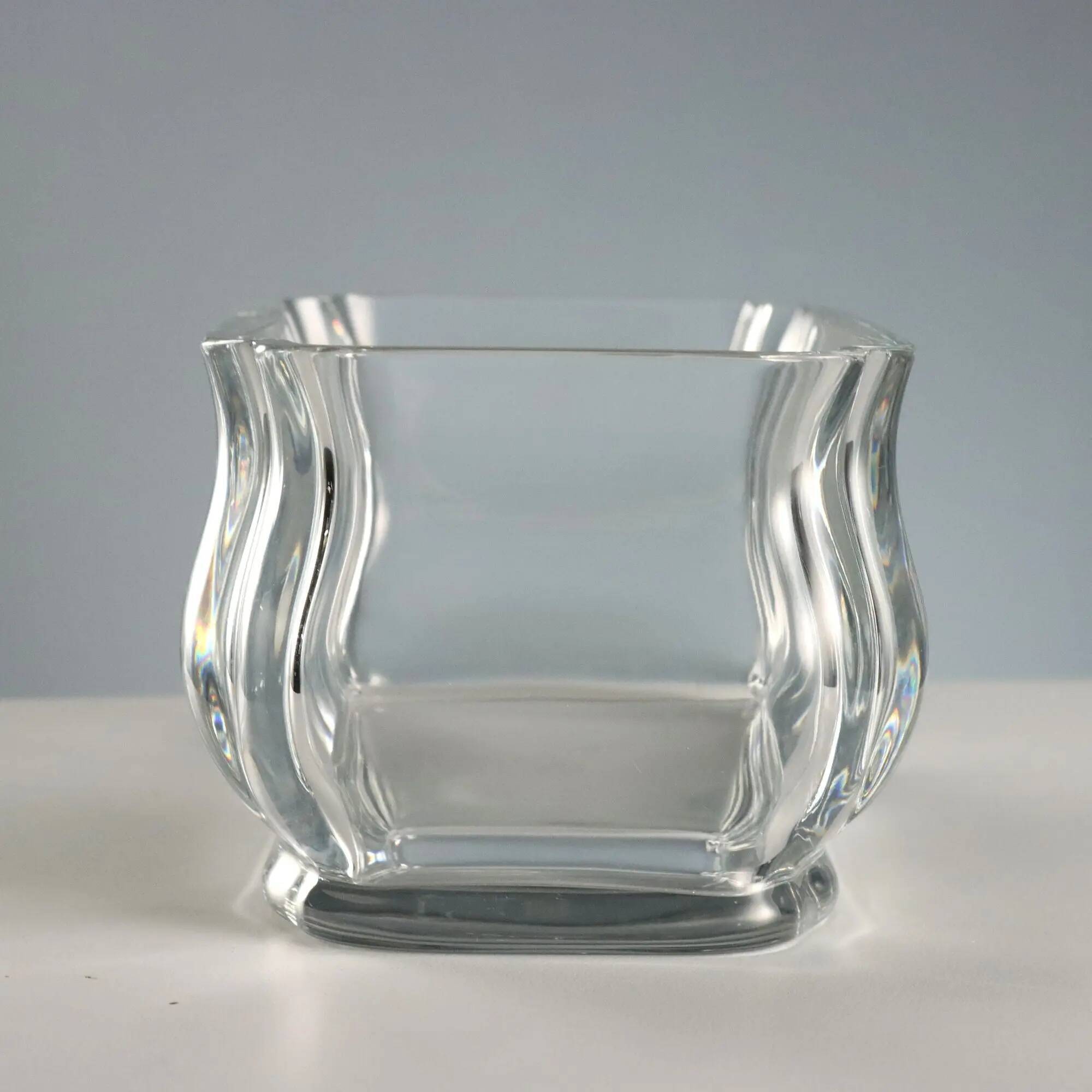 Centre de table vintage en cristal Baccarat France 1980s-1990s