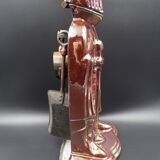 Full chimney servant of his accessories - The enamelled cast iron knight