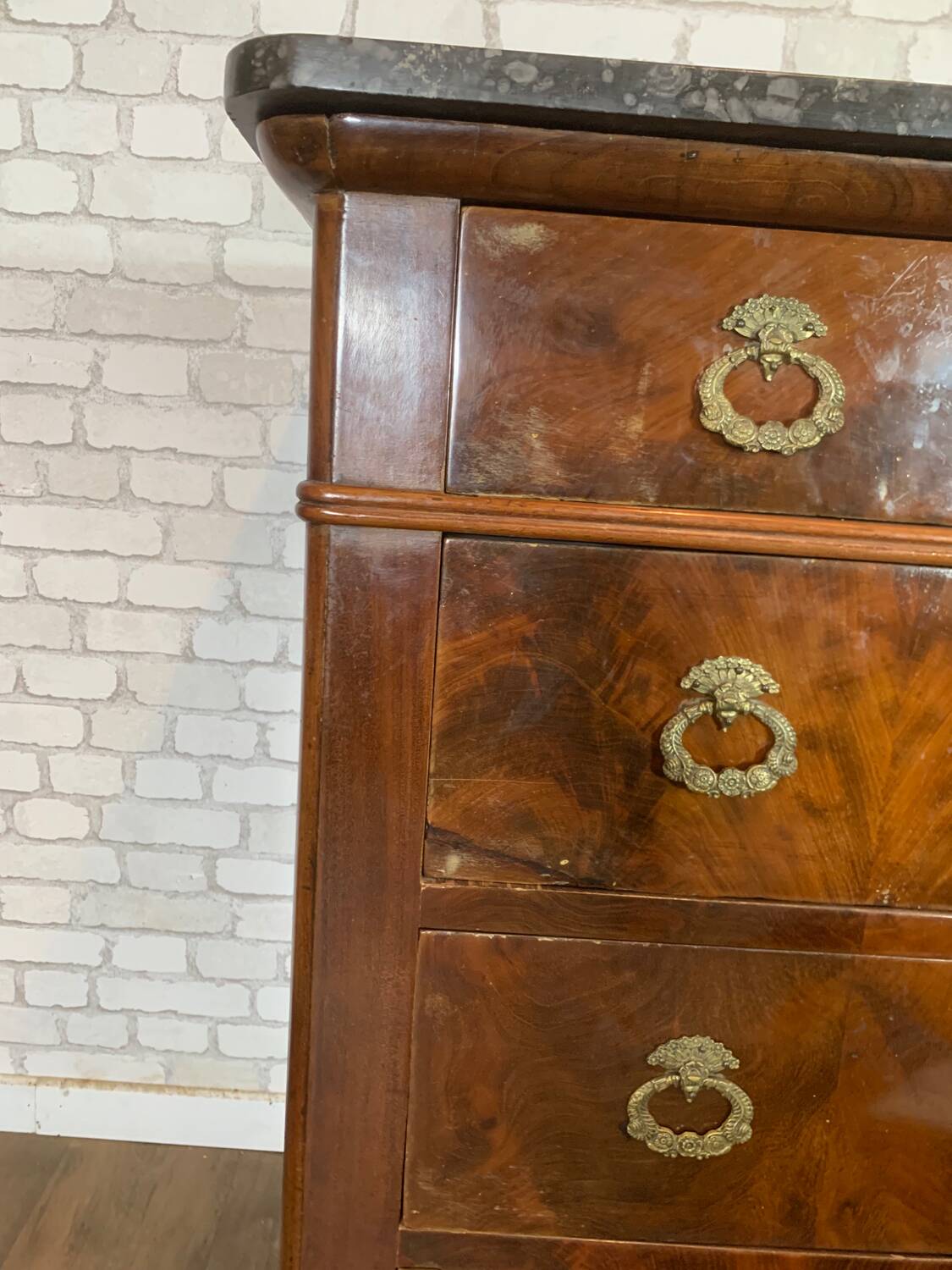 Old empire style chest of drawers