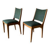 Paire de chaises de Johannes Andersen