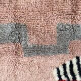 Handmade traditional natural wool rug size 1/2 m