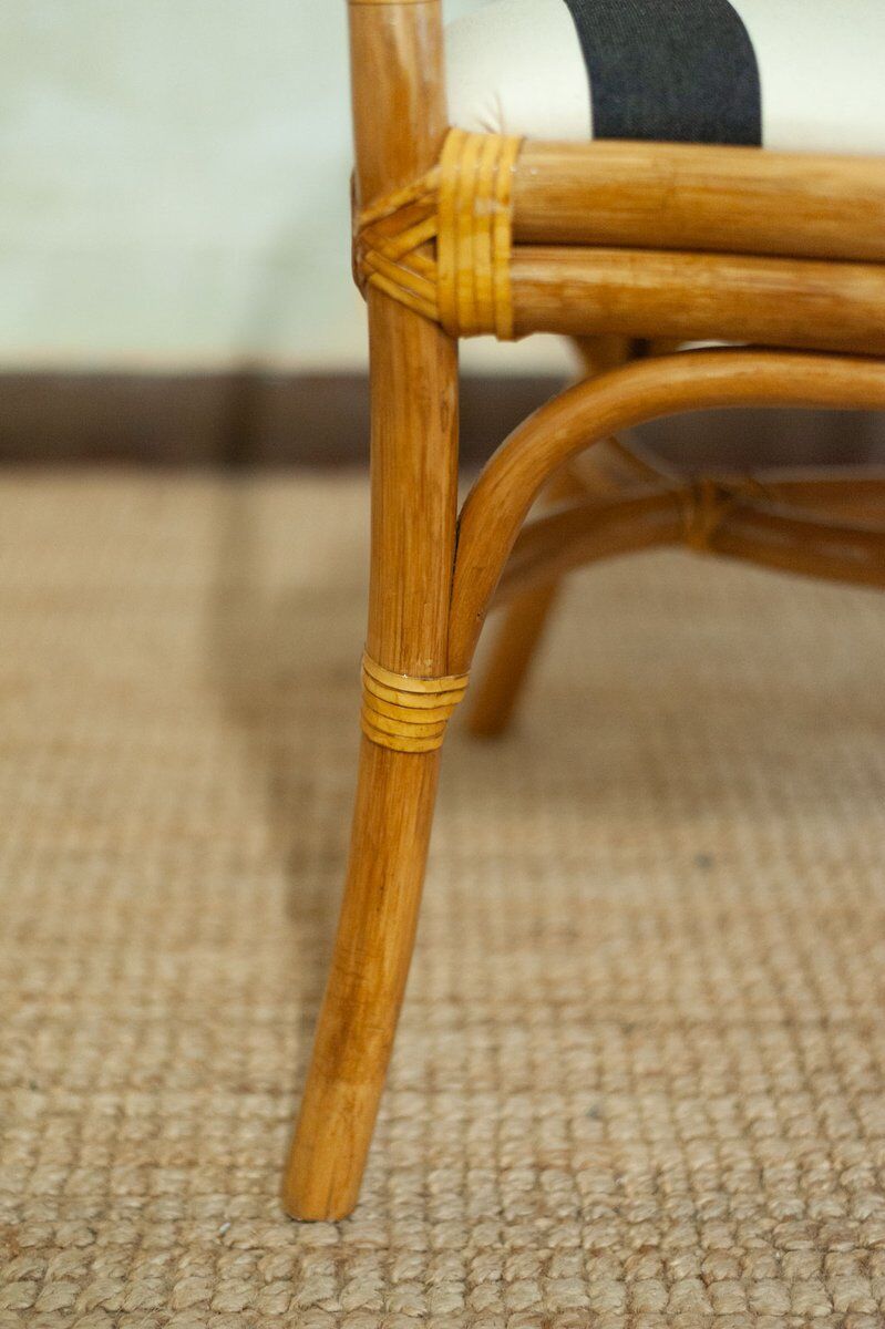 Vintage bamboo chairs, 1970s, set of 6