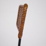 Paire de tabourets modernistes en rotin Erwin Behr