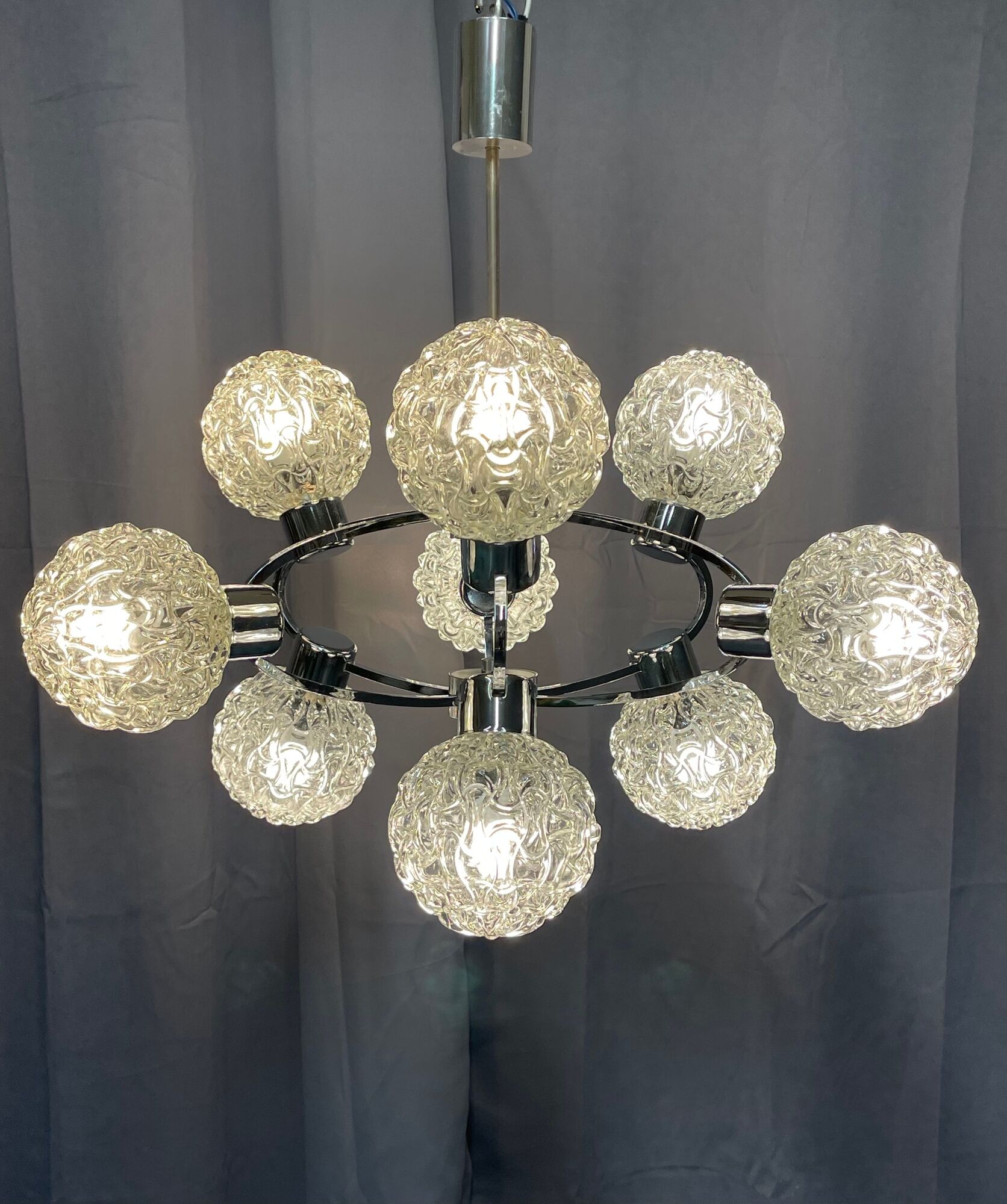 Chandelier of richard essig years 60/70 space age very good condition