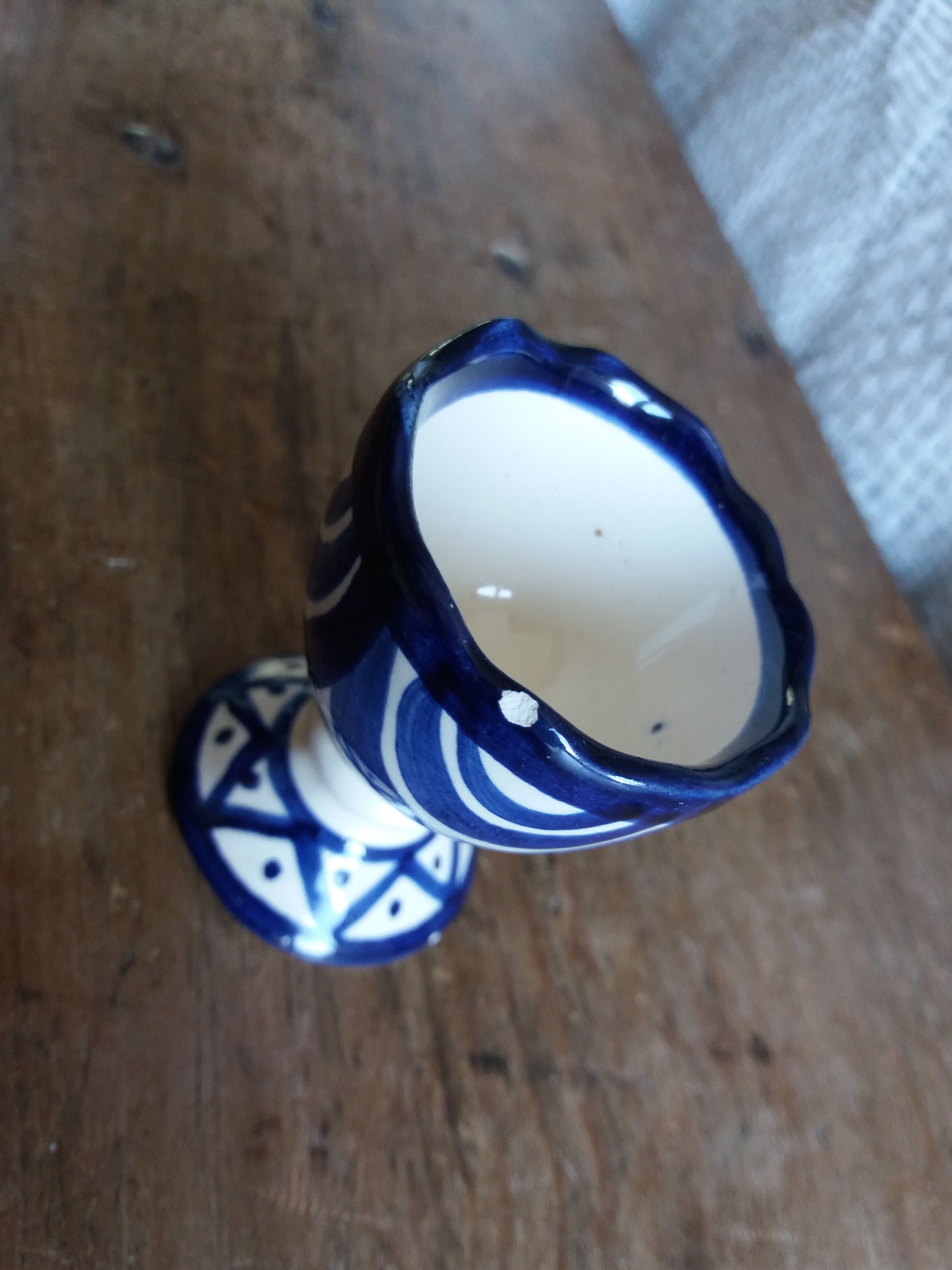 Coquetiers Saint Jean de Bretagne décor 1003 signed