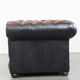 Classic English Chesterfield 2.5 seater sofa in brown cowhide