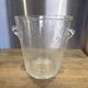 Large champagne bucket / cooler and its ladle Bubble glass Biot