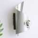 Pairs of chrome aluminum wall sconces, early 1970s