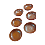Hollow plates set of 6 vallauris felix ceram