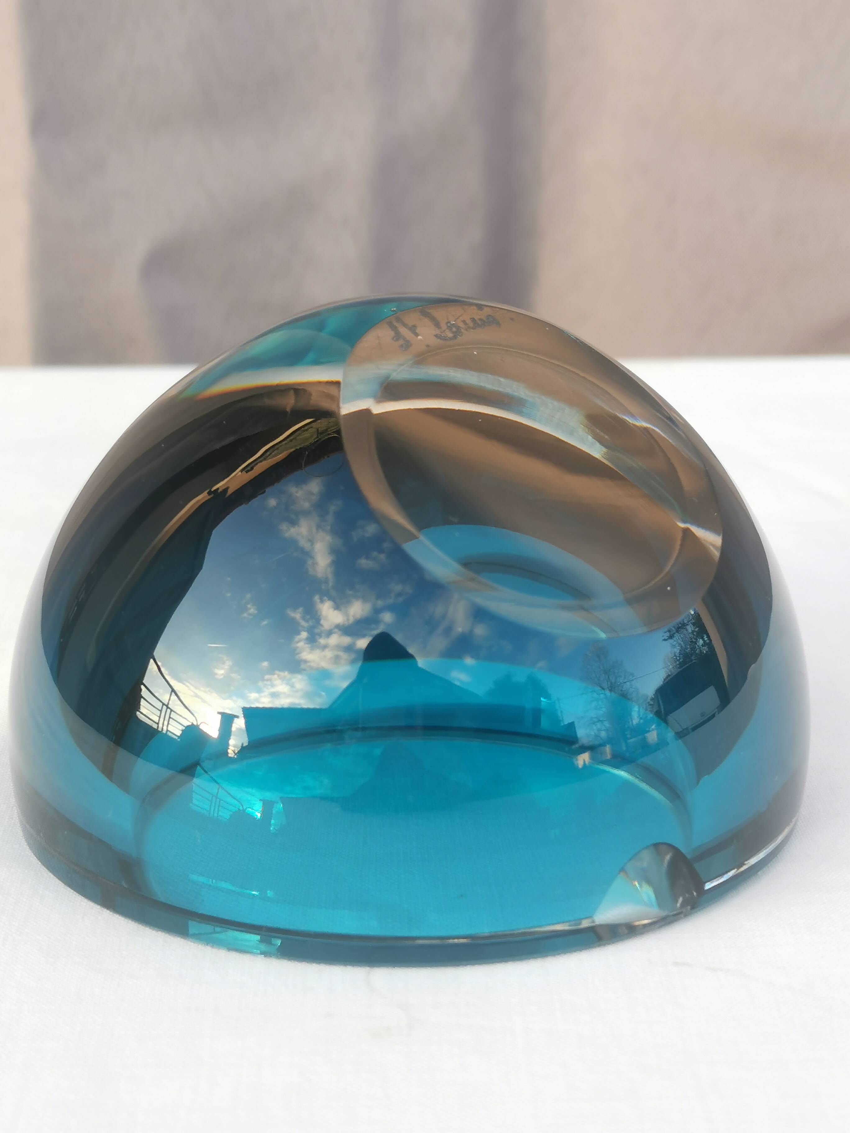 SAINT LOUIS CRYSTAL EMPTY POCKET OR ASHTRAY