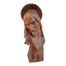 Carved wooden bust christ jesus Louis Sosson 1905/1930