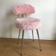 Pelfran rose moumoute chair