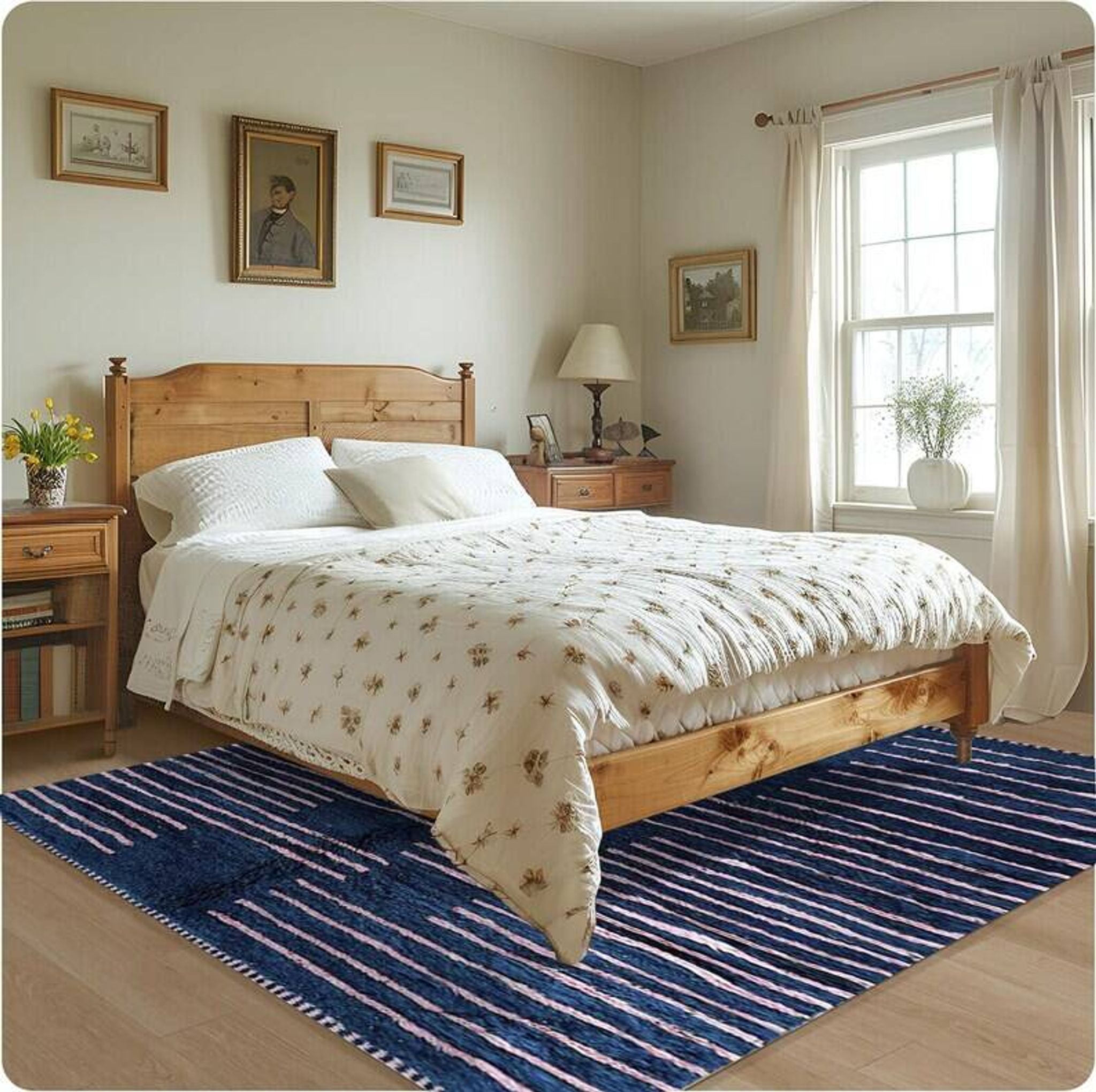 Grand tapis bérbere fait main 300cmx300cm