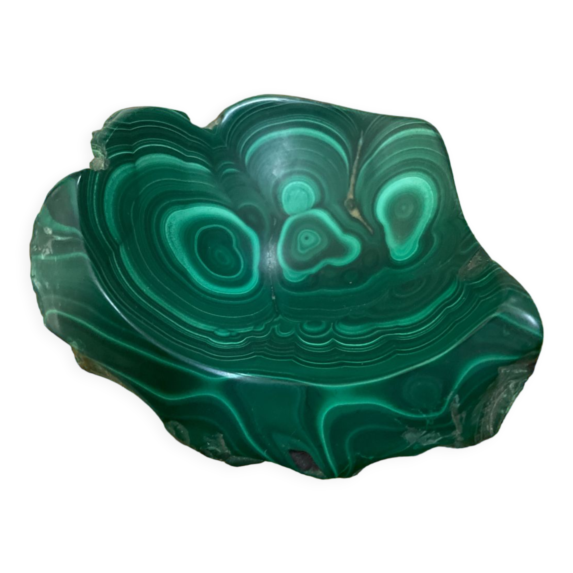 Cendrier bloc de malachite 310 gr