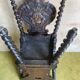 Duo of carved wooden chairs