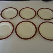 Assiettes plates porcelaine opaque digoin sarreguemines modèle pasteur