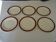 Digoin sarreguemines opaque porcelain dinner plates, pasteur pattern