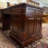 Classic English Desk with Green Inlay