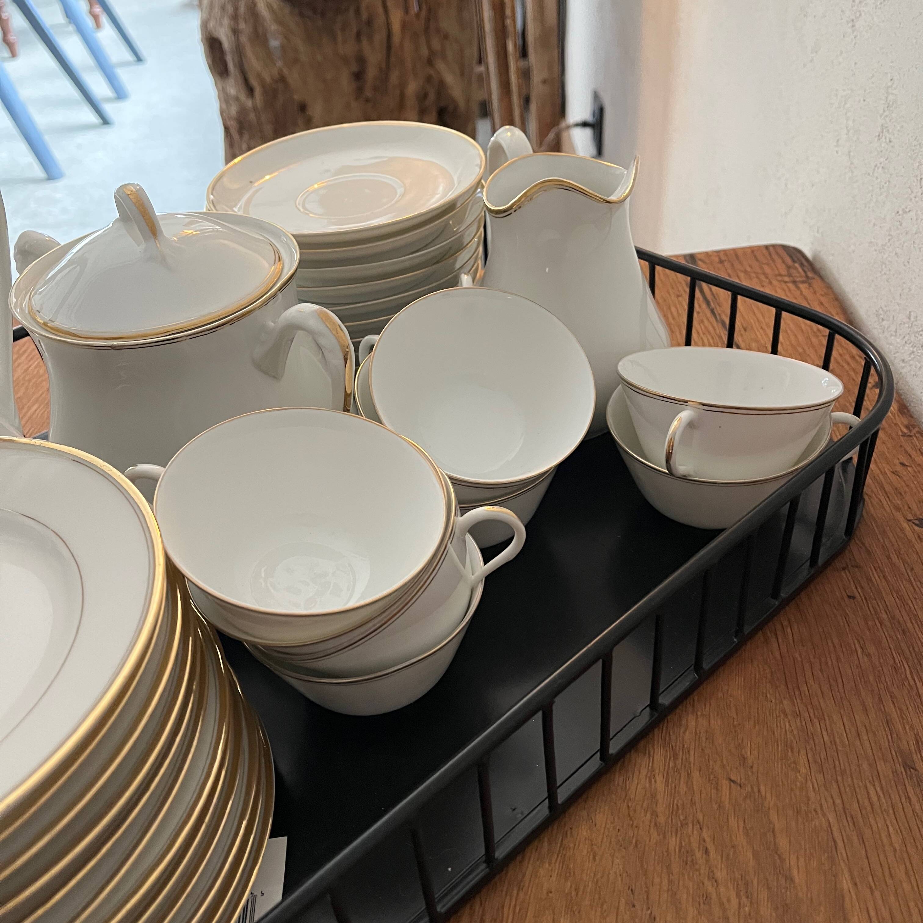 Limoges porcelain coffee service