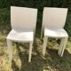 Chaises blanches Slick Slick Philippe Starck XO Design années 80