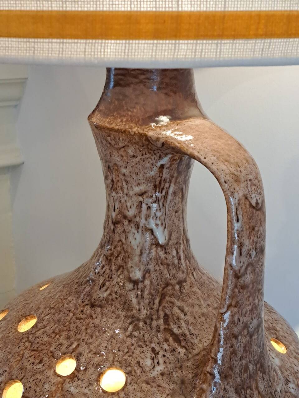 Ceramic lamp from the 1960s-1970s