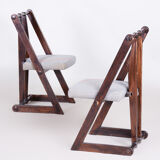 Paire de fauteuils Avant Gard fabriqué dans les années 1940 en Tchéquie. Original, non restauré.