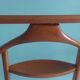 Italian valet Fratelli Reguitti in wood and brass, 1950/600