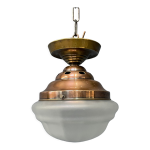 Plafonnier en verre dépoli avec