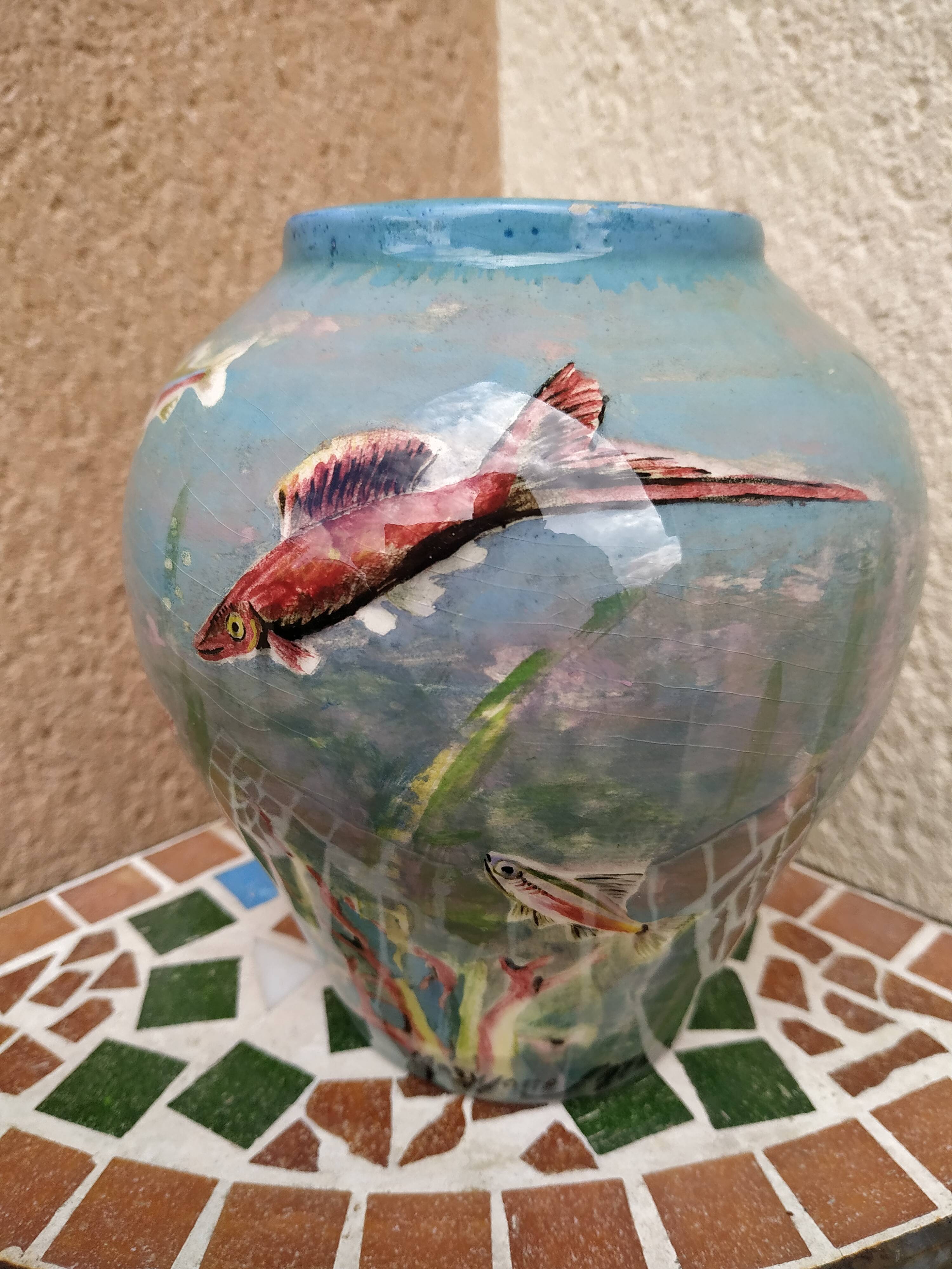 Maryjan Saturnino's small fish vase
