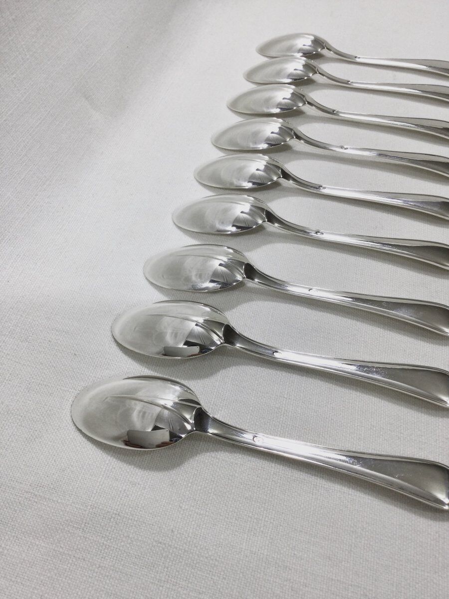 Solid silver moka spoons