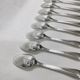 Solid silver moka spoons