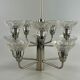 60s 70s chandelier glass space age design