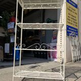 4 Tier Wrought Iron Folding Shelf Unit