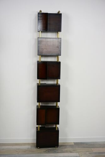 Wooden and brass screen